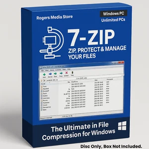 7-Zip 2024 - Ultimate Compression & Encryption - File Archiver Zip Unzip On CD - Picture 1 of 16