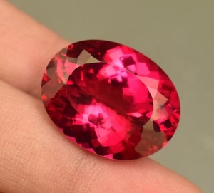 Top Faceted 41.55 Ct Ruby Gemstone Oval Cut Loose Ruby Gemstone - Picture 1 of 5