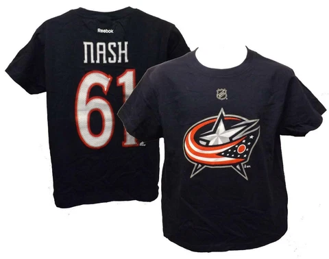 Rick Nash #61 Columbus Blue Jackets Kids or Youth Size S-M-L-XL Reebok Shirt $18 Cover