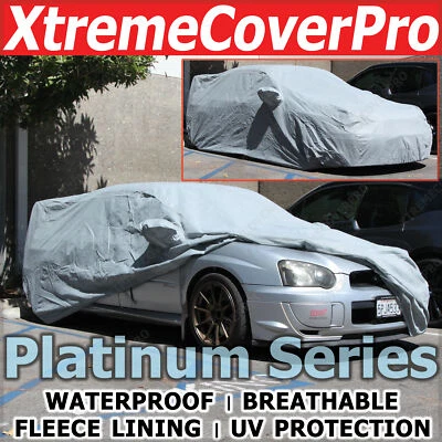 CUBIERTA DE COCHE IMPERMEABLE CON ESPEJO GRIS para 2018 2019 SUBARU WRX STi con alerón STi Foto 1 de 4