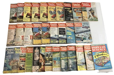 Popular Science Magazine Lot (33) 1961–1970 | DIY Tech Ads Retro | 1 No Cover - Image 1 of 4