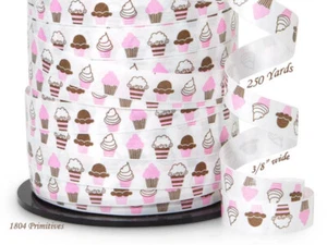 NEW -- 750 feet 3/8" CUPCAKE Curling Ribbon -- Made in USA - Picture 1 of 2