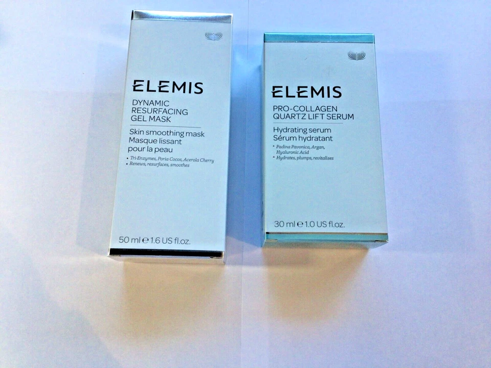 Elemis Pro-Collagen Quartz Lift Serum + Resurfacing Gel Mask New - Boxed - Image 1 of 1