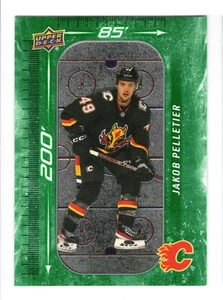 2023-24 Upper Deck Jakob Pelletier 200' x 85' GREEN Card DM-69 Calgary Flames - Picture 1 of 2