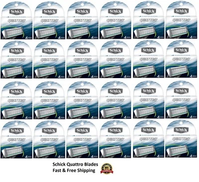 Cuchillas de afeitar Schick Quattro para hombre cartuchos de recarga afeitadora Quatro Foto 1 de 2
