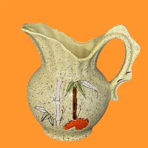 Vintage Bamboo Speckled Creamer Pitcher ,Made in Japan BC - Picture 1 of 9