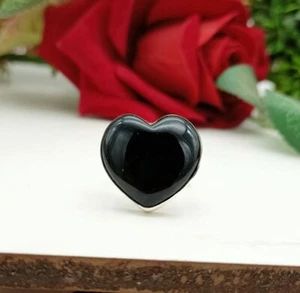 Adorable Ónice Negro Gema 925 Plata de Ley Hecho a Mano Anillo Todo Talla AC-136 - Imagen 1 de 8