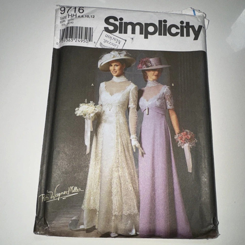 SIMPLICITY 9716 sz 6-12  c.2001 Edwardian Titanic Costume sewing pattern UNUSED - Image 1 of 3