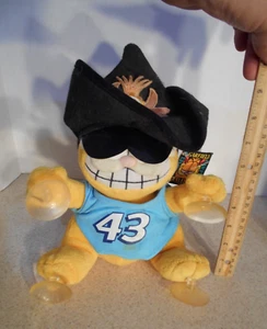 Colgador de felpa vintage #43 Garfield Richard Petty con etiqueta Nascar - Imagen 1 de 13