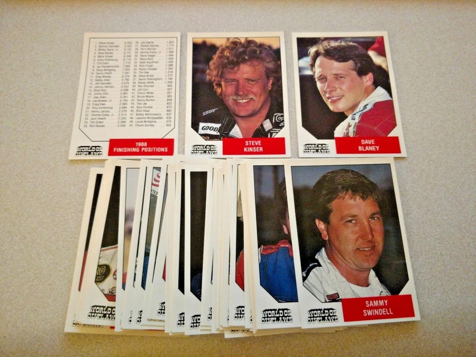 1988 World Of Outlaws 47 Card Lot No Duplicates - Image 1 of 1