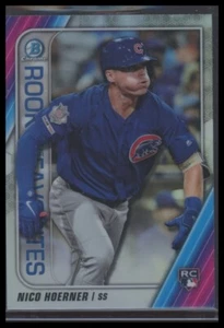 2020 Bowman #ROYF-NH Nico Hoerner Chrom Rookie des Jahres Favoriten - Bild 1 von 2