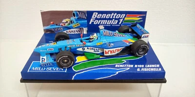 Conversion 1/43 Minichamps BENETTON B198 B199 1999 LAUNCH FISICHELLA MILD SEVEN - Image 1 of 4