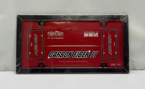 Cruiser Accessories 58098 Carbon Fiber II License Plate Frame - Black/Chrome - Picture 1 of 4