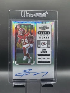 2022 Contenders Optic Rookie Ticket Autograph Skyy Moore RC Auto Holo CHIEFS - Picture 1 of 2