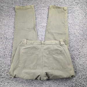 American Eagle Pants Women 6 Green Cargo Classiccore Straight Leg Stretch Casual - Picture 1 of 10