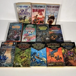 PIERS ANTHONY Mixed Lot of 12 Books Apprentice Xanth Cluster Series - PB GC - Foto 1 di 15