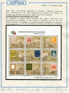 Italia '85 - Hoja Variedad Los Antiguos Estados Tamaño Más Alto - Imagen 1 de 1