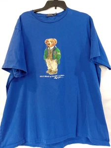 Polo Ralph Lauren orsacchiotto maglietta taglia 2xlt blu - Foto 1 di 5