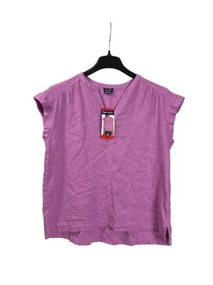 Splendid Womens Linen Blend Purple Cap Sleeve Blouse Top Size M New - Image 1 of 4