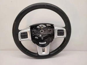 2018 DODGE GRAND CARAVAN Black Leather Steering Wheel W Controls 5SD98DX9AA - Picture 1 of 12
