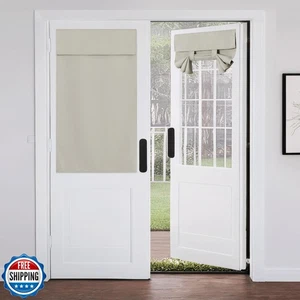 NICETOWN Privacy Blackout French Door Curtains for Window, 26 X 50 Inch Room - Picture 1 of 5