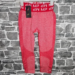 Womens Leggings Size Small 3/4 MyProtein Curve Red BNWT - Picture 1 of 16