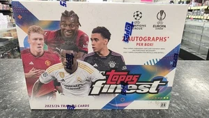 2023-24 Topps Finest UEFA Club Competitions Factory Sealed Hobby Box 2 Autos - Picture 1 of 1