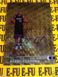 2007-08 Stadium GOLD Superfractor DAEQUAN COOK RAREST #ed 1/1 RC Auto Miami Heat - Picture 1 of 2