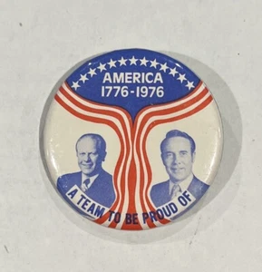 Spilla presidente Ford & Dole vs Carter 1976 pulsante campagna spilla politica - Foto 1 di 2