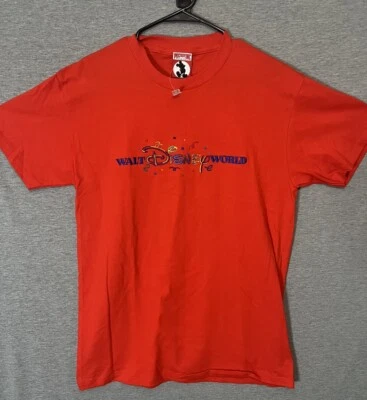 Camisa De Colección Walt Disney World Mickey INC Roja Bordada Años 90 Pequeña Nueva Con Etiquetas EE. UU. Foto 1 de 4