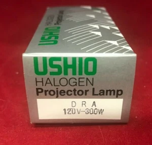 USHIO Halogen Projector Lamp D R A 120V  300W New Old Stock - Picture 1 of 3