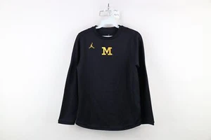 Nike Air Jordan Boys L Block M University of Michigan Fleece Lined Sweatshirt - Picture 1 of 15