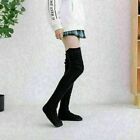 Womens Long Socks Warm Over Knee High Wool Knitted Thick Stockings Thigh Winter