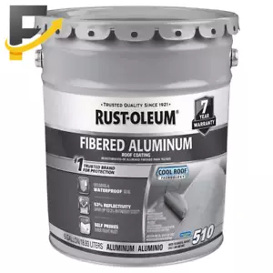 5 Gal. 7 Year Fibered Aluminum Reflective Roof Coating FREE SHIPPING - Picture 1 of 4