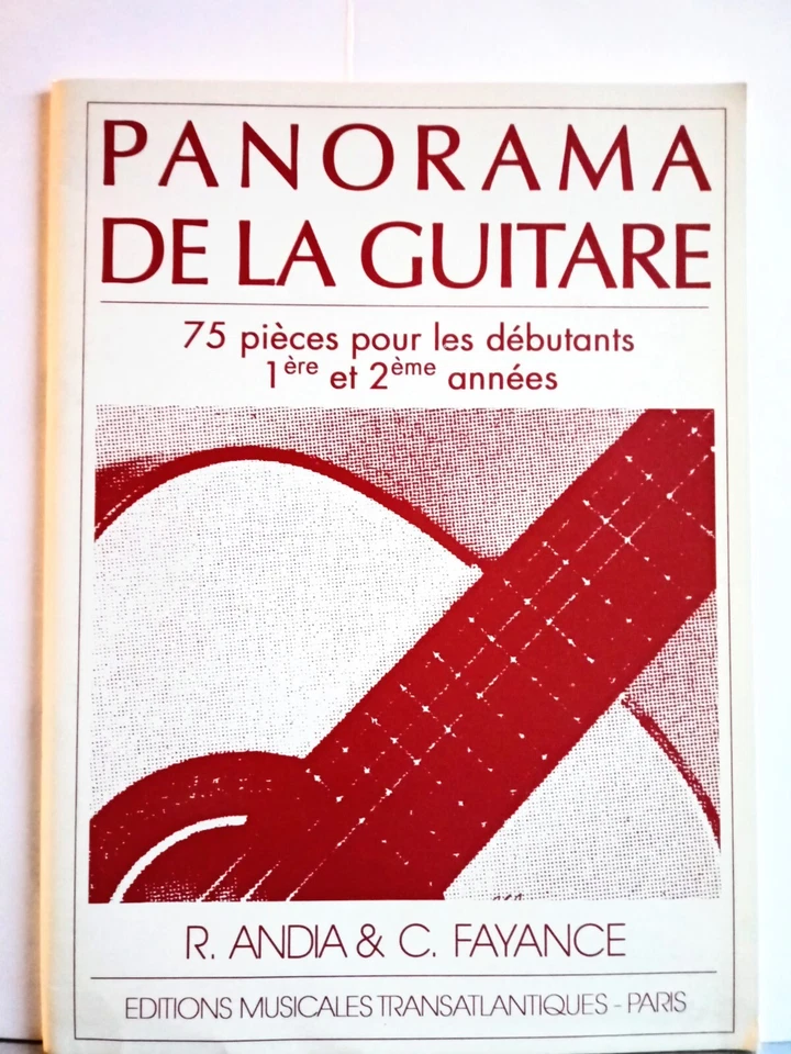 ANDIA & FAYANCE Panorama de la Guitare 75 pièces pour les débutants Vol. I nuovo - Immagine 1 di 1