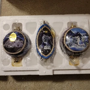 Bradford Editions Ornaments Universal Nature Majestic Cats 3rd Issue New w/coa - Picture 1 of 5