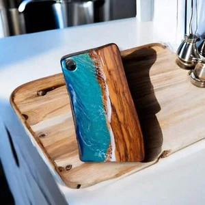 Ocean Wave Olive Wood Charcuterie Boards, Serving Board, Cutting Board - Picture 1 of 5