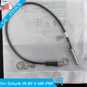 NEW Inductive Proximity Switch For Schunk IN80/S-M8 IN 80-S-M8-PNP 0301478 - Picture 1 of 7