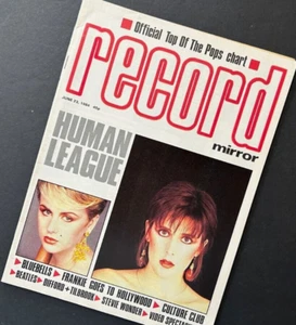 SUSANNE & JOANNE OF HUMAN LEAGUE COVER, BOY GEORGE 1984 PLATTENSPIEGEL NEU - Bild 1 von 2