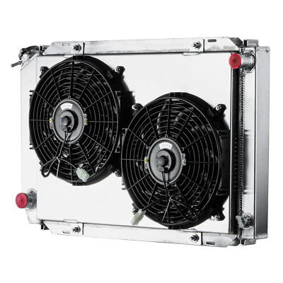 3-Core Aluminum Radiator+Shroud Fan Fit 1979-1993 80 Ford Mustang GT LX 5.0L V8 Foto 1 de 4