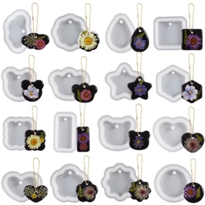 Earring Pendant Silicone Resin Mold Epoxy Resin Jewelry Making Molds Heart DIY C - Picture 1 of 69