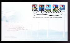 Canada FDC 2005 Flag Over 51¢ series, booklet combo sc#2135-2139