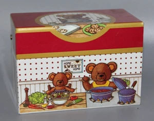 Vintage Parco Foods Tin Metal Recipe Sweetie Bear Design 1987 - Picture 1 of 7