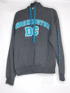 Washington DC Womens Large Color Grey Graphic Print Drawstring With Logo Hoodie - Picture 1 of 4