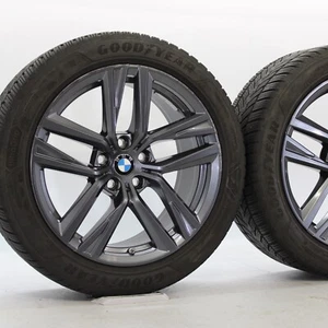 Ruote Invernali Originali BMW Serie 4 i4 G26 18 Pollici 853 Doppio Raggio Goodyear* - Foto 1 di 8