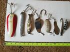 Lot of 8 Vintage Fishing Spoons - Used