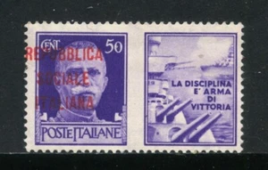 1944 - REPUBBLICA SOCIALE ITALIANA - LOTTO/32129 -  50c. PROPAGANDA DI GUERRA - - Imagen 1 de 1
