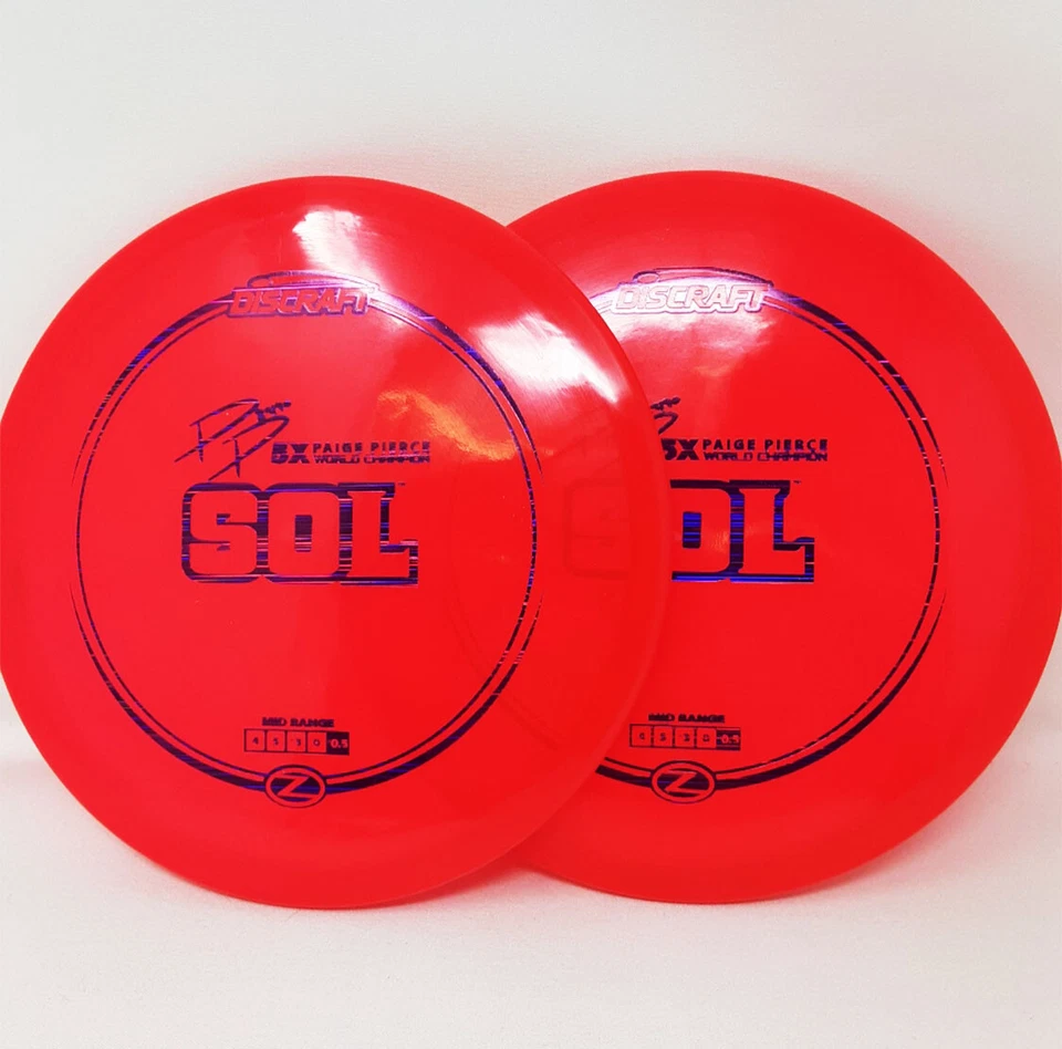 Set of (2) Discraft Elite Z Sol 170-2g Red Purple Laser Foil FREE SHIPPING 2 - Image 1 of 1