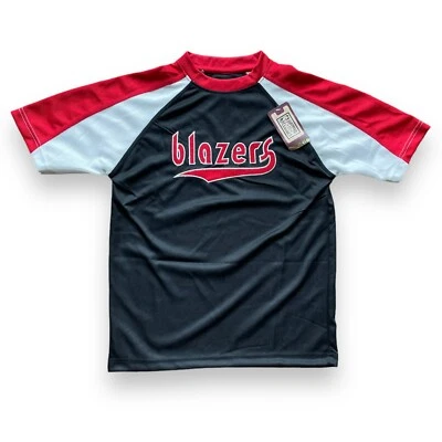 Portland Trailblazers Majestic Youth M Retro Blazers Shirt NWT - Image 1 of 4