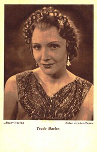 Trude Marlen    *   Original- PvH- Rosskarte Postcard * Nr. 1453 g